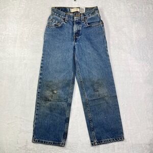 Levi's 550 Relaxed Fit Jeans Women's 9 Blue Denim Classic Straight 21X23 - Flaws